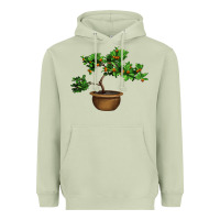 Matcha Guava Tree Bonsai Illustrations Heavyweight Hoodie - LillyAllenDesigns