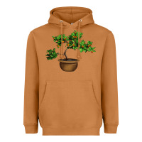 Meerkat Guava Tree Bonsai Illustrations Heavyweight Hoodie - LillyAllenDesigns