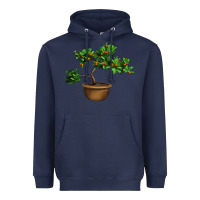 Navy Guava Tree Bonsai Illustrations Heavyweight Hoodie - LillyAllenDesigns