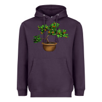 Plum Guava Tree Bonsai Illustrations Heavyweight Hoodie - LillyAllenDesigns