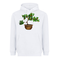 White Guava Tree Bonsai Illustrations Heavyweight Hoodie - LillyAllenDesigns