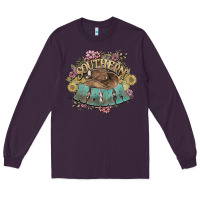 Plum Southern Nana western flowers Long Sleeve Tee - HowdyJamesFarm