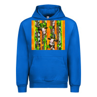 Cobalt st patricks cow and shamrock with cowhide Urban Hoodie - Artiststas