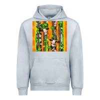 Heather Grey st patricks cow and shamrock with cowhide Urban Hoodie - Artiststas