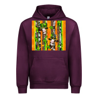 Mauve Wine st patricks cow and shamrock with cowhide Urban Hoodie - Artiststas