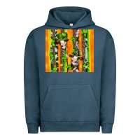 Pigment Midnight Navy st patricks cow and shamrock with cowhide Urban Hoodie - Artiststas