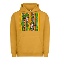 Pigment Peanut Butter st patricks cow and shamrock with cowhide Urban Hoodie - Artiststas