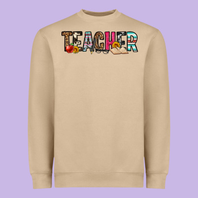 Teacher Heavyweight Sweatshirt Designed By Oliviacreatesart
