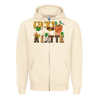 Lucky A Latte Zipper Hoodie | Teevron