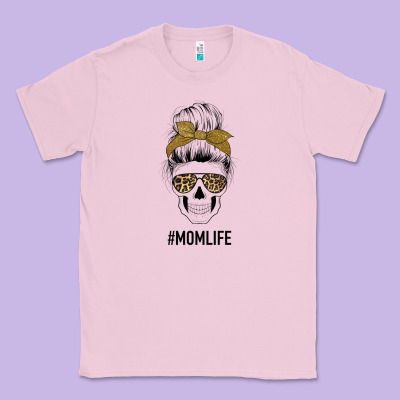 Glitter Patterned Leopard Mom Skull Classic Tee Designed By Bettercallsaul