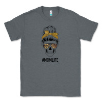 Charcoal Heather Glitter Patterned Leopard Mom Skull Classic Tee - Bettercallsaul