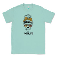Seafoam Glitter Patterned Leopard Mom Skull Classic Tee - Bettercallsaul