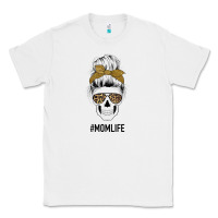 White Glitter Patterned Leopard Mom Skull Classic Tee - Bettercallsaul