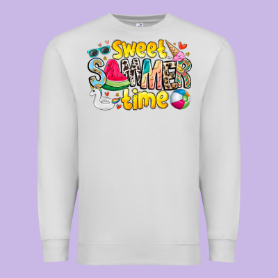 Summer Time Premium Sweatshirt Designed By Cowhidedigitalart