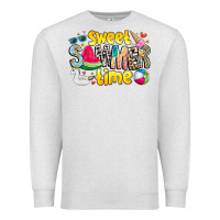Oatmeal Heather summer time Premium Sweatshirt - CowhideDigitalArt