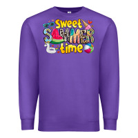 Purple summer time Premium Sweatshirt - CowhideDigitalArt