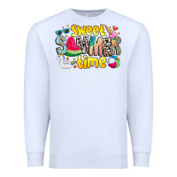 White summer time Premium Sweatshirt - CowhideDigitalArt
