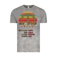 Cloud Rock Birthplace Earth Race Human Peace Sign Hippie Vintage Tee - Bettercallsaul