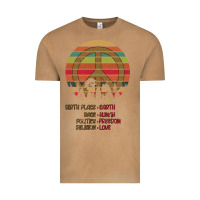 Vintage Camel Birthplace Earth Race Human Peace Sign Hippie Vintage Tee - Bettercallsaul