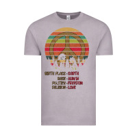 Vintage Zinc Birthplace Earth Race Human Peace Sign Hippie Vintage Tee - Bettercallsaul