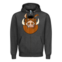 Charcoal Heather Lion518 Zipper Hoodie - tuanDangUi