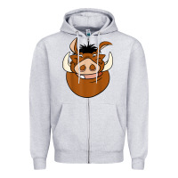 Heather Grey Lion518 Zipper Hoodie - tuanDangUi