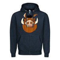 Navy Lion518 Zipper Hoodie - tuanDangUi