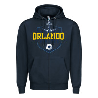 Navy Orlando pirates, ball Zipper Hoodie - tuanDangUi