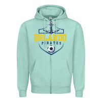 Seafoam Orlando pirates, ball Zipper Hoodie - tuanDangUi