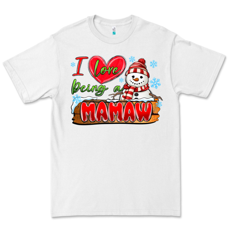 I Love Being A Mamaw Premium Tee by MaliasSmallBusiness | Teevron
