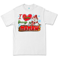 White i love being a mamaw Premium Tee - MaliasSmallBusiness
