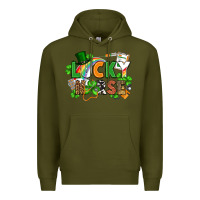 Army Green lucky nurse St. Patrick's Day Premium Hoodie - FaDigitalArtStudio
