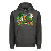 Charcoal Heather lucky nurse St. Patrick's Day Premium Hoodie - FaDigitalArtStudio