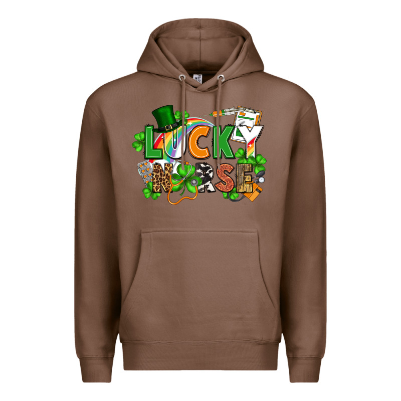 Lucky Nurse St. Patrick's Day Premium Hoodie by FaDigitalArtStudio | Teevron