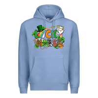 Colony Blue lucky nurse St. Patrick's Day Premium Hoodie - FaDigitalArtStudio
