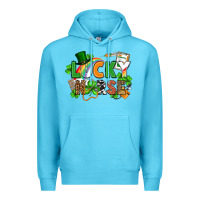 Ocean Blue lucky nurse St. Patrick's Day Premium Hoodie - FaDigitalArtStudio