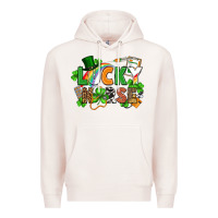 Pale Pink lucky nurse St. Patrick's Day Premium Hoodie - FaDigitalArtStudio
