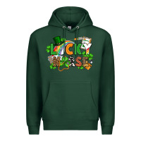Sports Green lucky nurse St. Patrick's Day Premium Hoodie - FaDigitalArtStudio