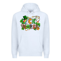 White lucky nurse St. Patrick's Day Premium Hoodie - FaDigitalArtStudio