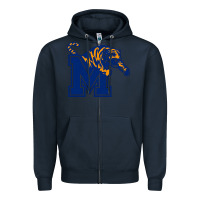 Navy memphis (1) Zipper Hoodie - tuanDangUi