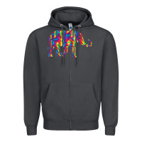 Smoke Elephant1687 Zipper Hoodie - tuanDangUi