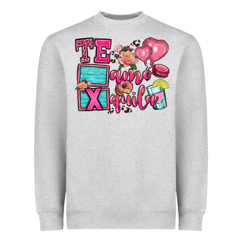Te Amo Te Quila Heavyweight Sweatshirt by OliviaCreatesArt | Teevron