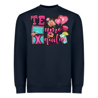 Navy te amo te quila Heavyweight Sweatshirt - OliviaCreatesArt