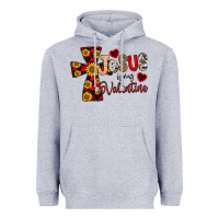Heather Grey Jesus is My Valentine Cross Heavyweight Hoodie - CowhideDigitalArt