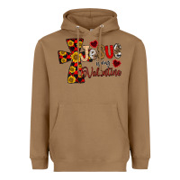 Toasted Coconut Jesus is My Valentine Cross Heavyweight Hoodie - CowhideDigitalArt