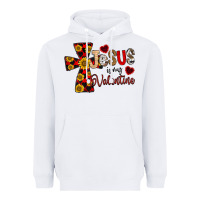 White Jesus is My Valentine Cross Heavyweight Hoodie - CowhideDigitalArt