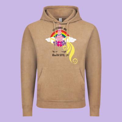 Unicorns Are Born In September Vintage Hoodie Designed By Bettercallsaul