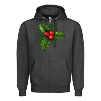 Charcoal Heather Mistletoe Zipper Hoodie - BundleAndBundleShop