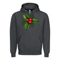 Smoke Mistletoe Zipper Hoodie - BundleAndBundleShop