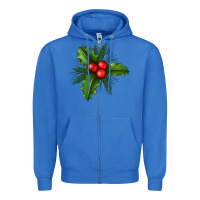 True Royal Mistletoe Zipper Hoodie - BundleAndBundleShop